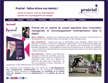 Tablet Screenshot of prairial.com